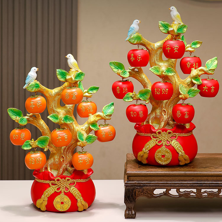 [ORGM] Pajangan Imlek Pajangan Hoki Pohon Emas Rezeki Pohon Apel Pohon Kesemek Souvenir Imlek Kado G
