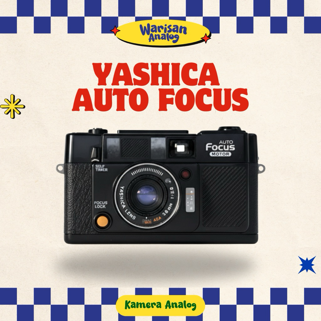 KAMERA ANALOG YASHICA AUTO FOCUS  | REUSABLE CAMERA FILM 35MM | HASIL FOTO RETRO | COCOK UNTUK PEMUL