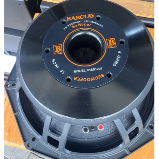 Speaker Komponen 18 Inch BARCLAY by HUPER C18S1201 / C 18S1201 Subwoofer 18"