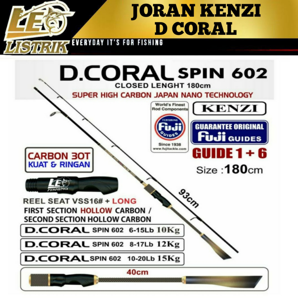 JORAN KENZI DCORAL 602 180CM JORAN SPINNING TERLARIS JORAN PANCING TERLARIS