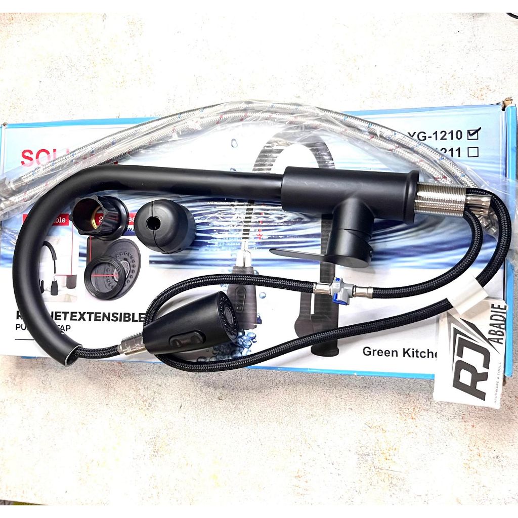 Kran Keran Angsa Tarik Wastafel Meja BCP Panas Dingin Stainles SOLIGEN