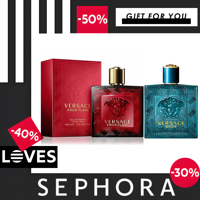 Versace Eros Flame EDP 100ML / Versace Eros EDT 100ML / Versace Eros EDP 100ML
