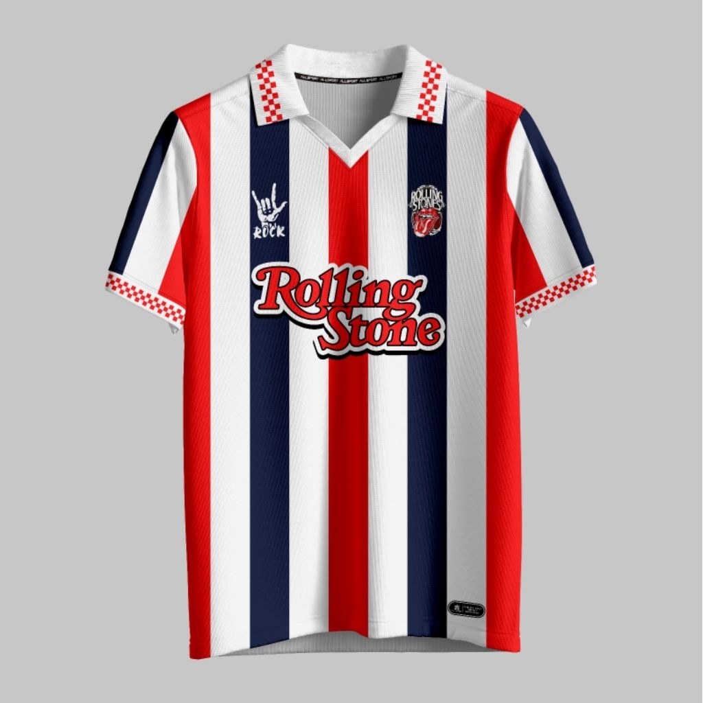 BAJU JERSEY BAND ROLLING STONES ROCK FULLPRINT UNISEKS