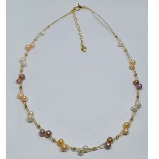 Gelang dan kalung mutiara air tawar bersertifikat // set mutiara lombok // gelang mutiara lombok // 