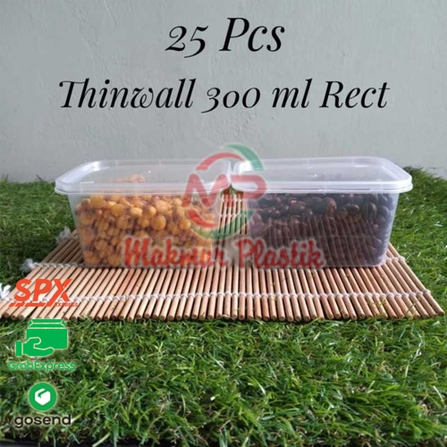 (Luar Kota) PER 1 DUS DM Thinwall Persegi Panjang / Thinwall Rectangel / TW Rect Kecil 150,200,250,3