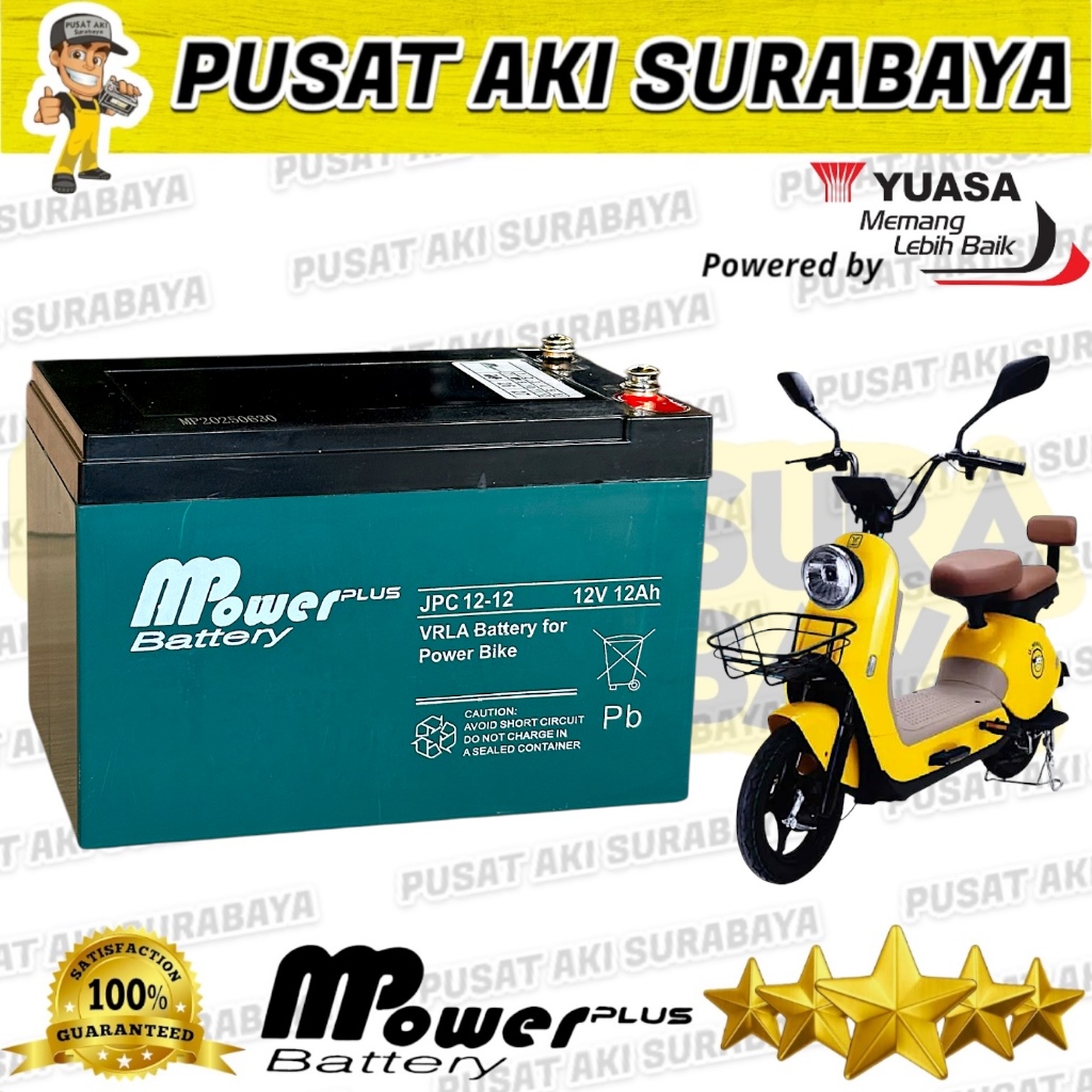 AKI SPRAYER ELEKTRONIK MPOWER 12V 12AH BATERRY VRLA GODA MIGO LIFT UPS SEPEDA LISTRIK 12 VOLT 12 AMP