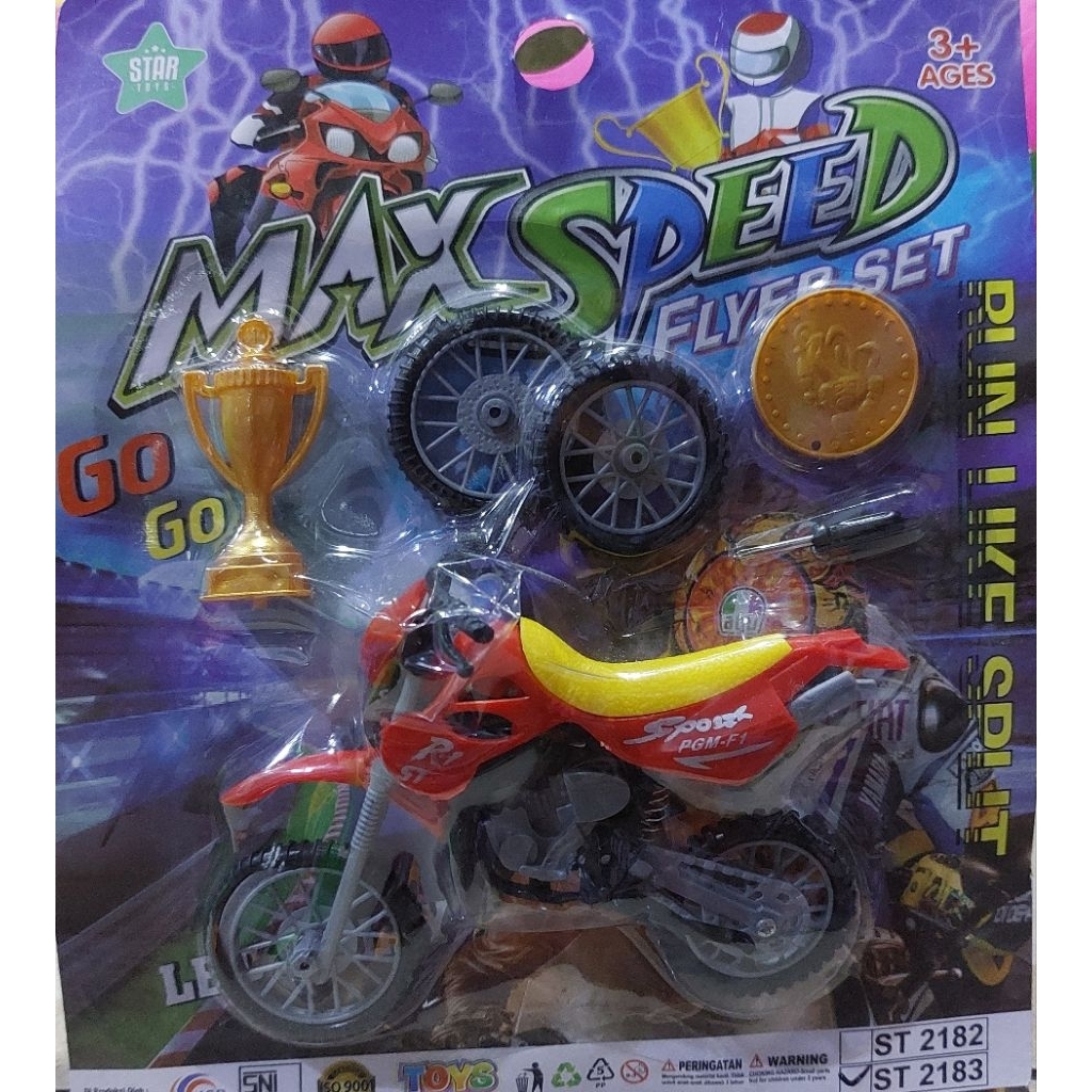 Mainan Anak Laki Laki Motor Cross Obeng Sepeda Motor Trail ST2183