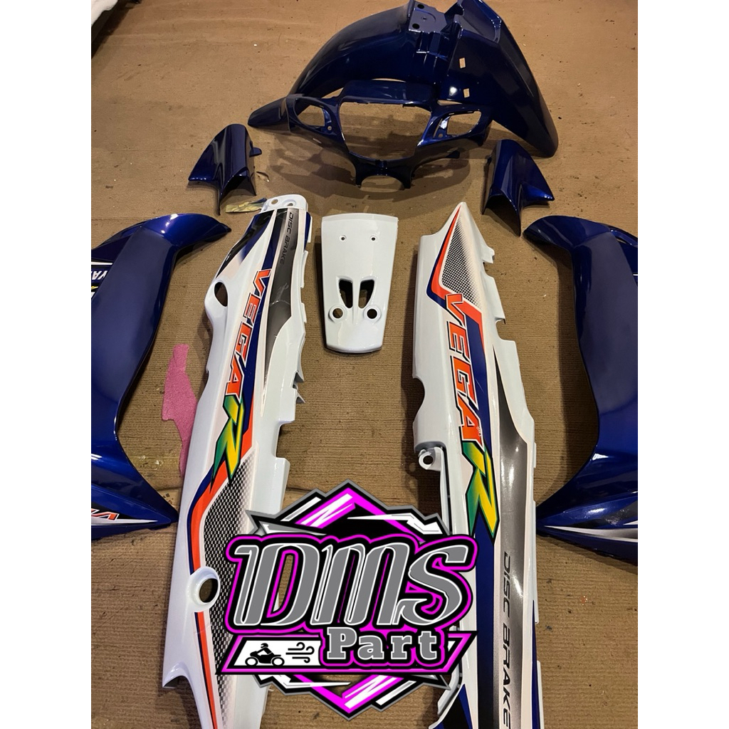 Cover Body Halus Fullset Vega R Lama Biru Putih