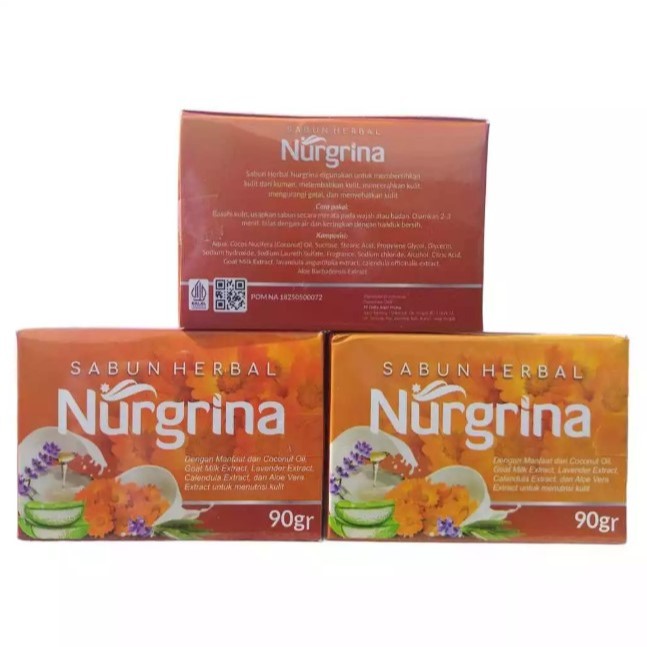 Sabun Herbal Nurgrina / Regina / Khairegina Penghilang Jamur Panu Kurap Cacar Original 100%