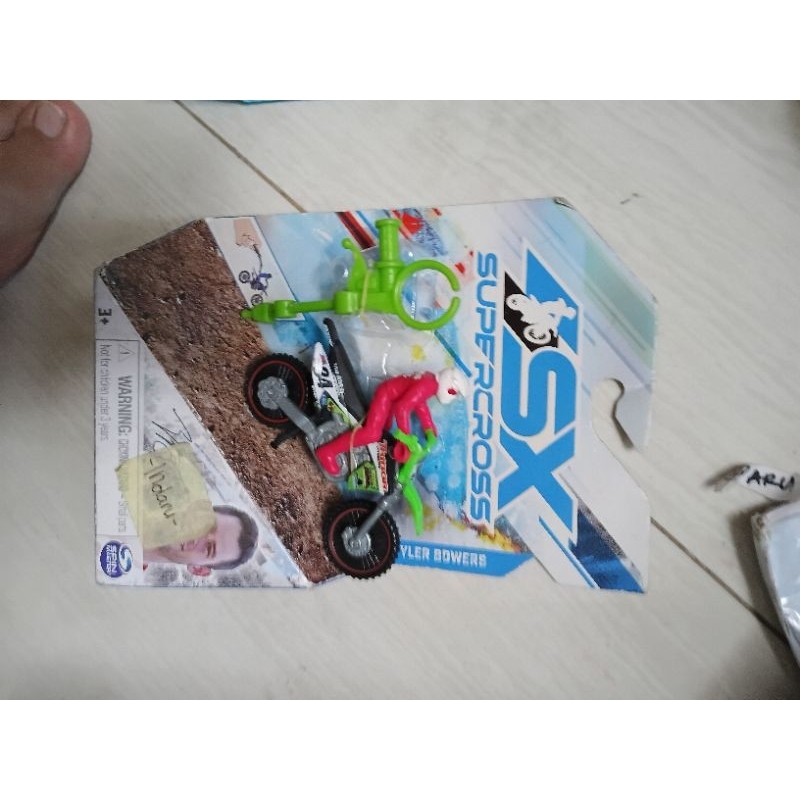 4sx supercross tyler bower 34 new original baru asli mainan sepeda motor action figure diecast baru 