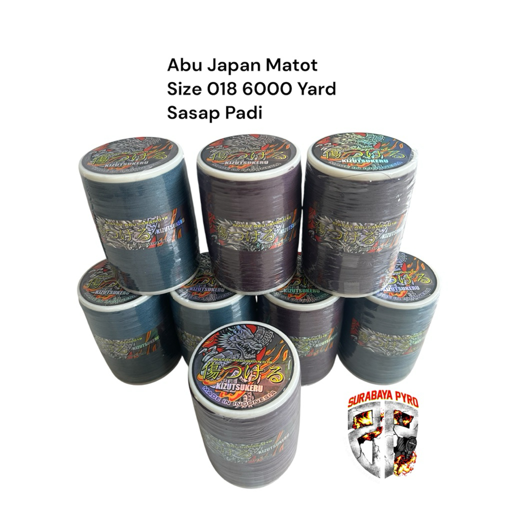 SENAR GELASAN KIZUTSUKERU MATOT ABU JAPAN 018 6000 YARD SUPER TAJAM