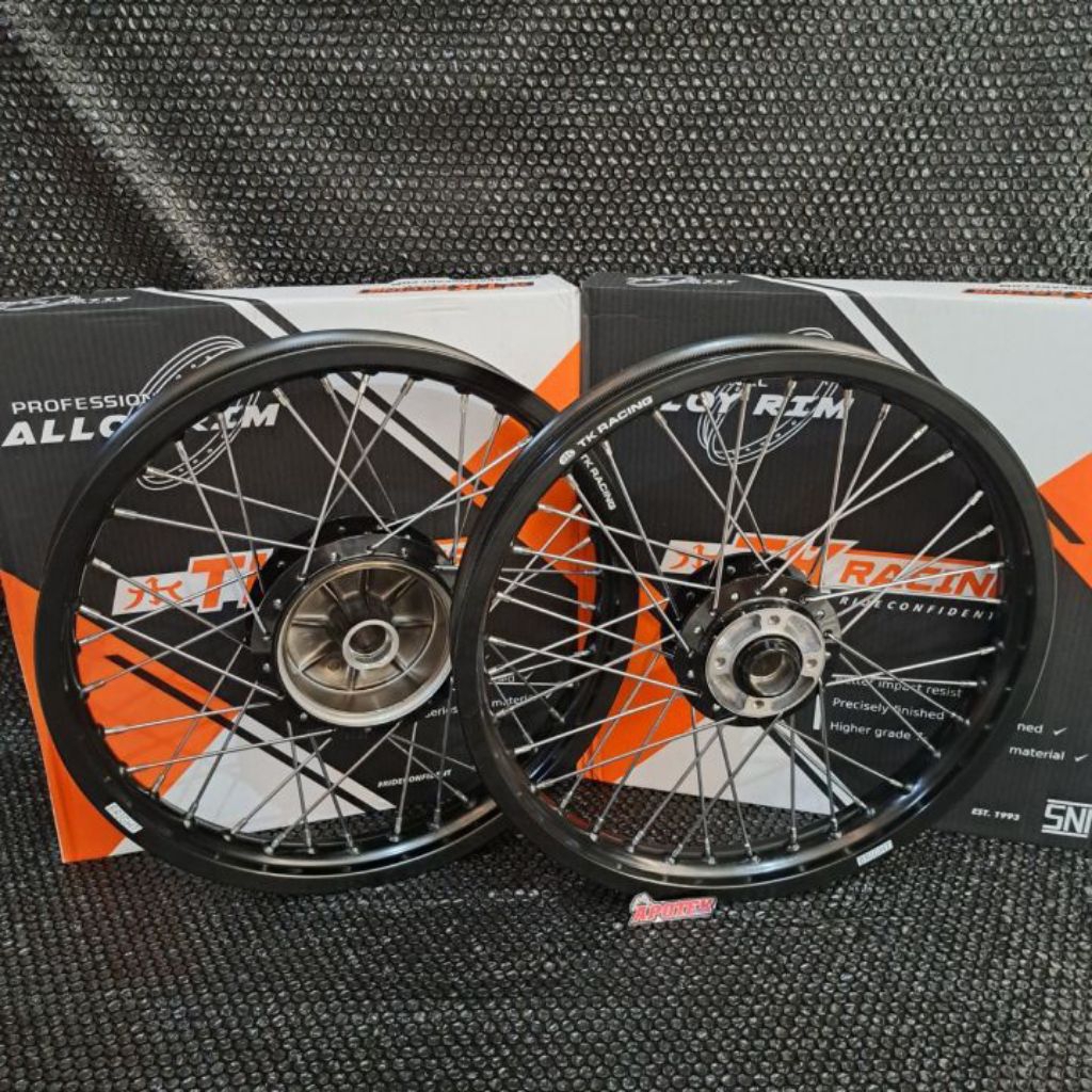 velg paket velg set jari jari TK RACING ring 18 185 215 untuk rx king set tromol original rx king