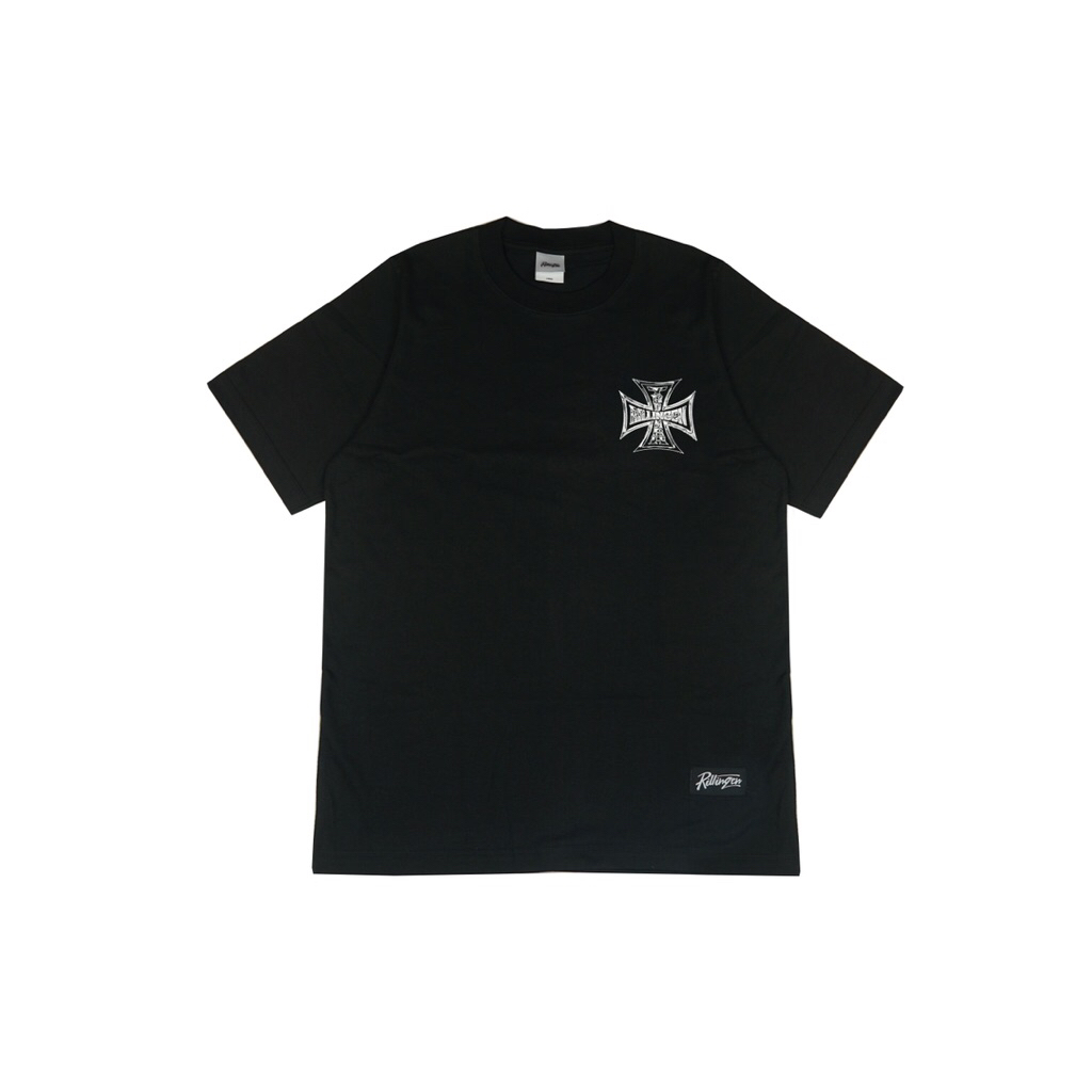 RILLINGEN - reguler tshirt CROSS [Black] kaos distro pria keren original