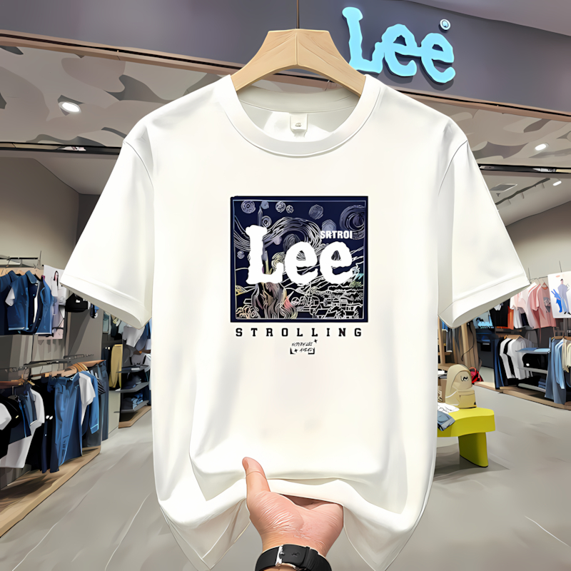 Kaos LEE Original Bahan Katun Combed - Kaos Pria Urban