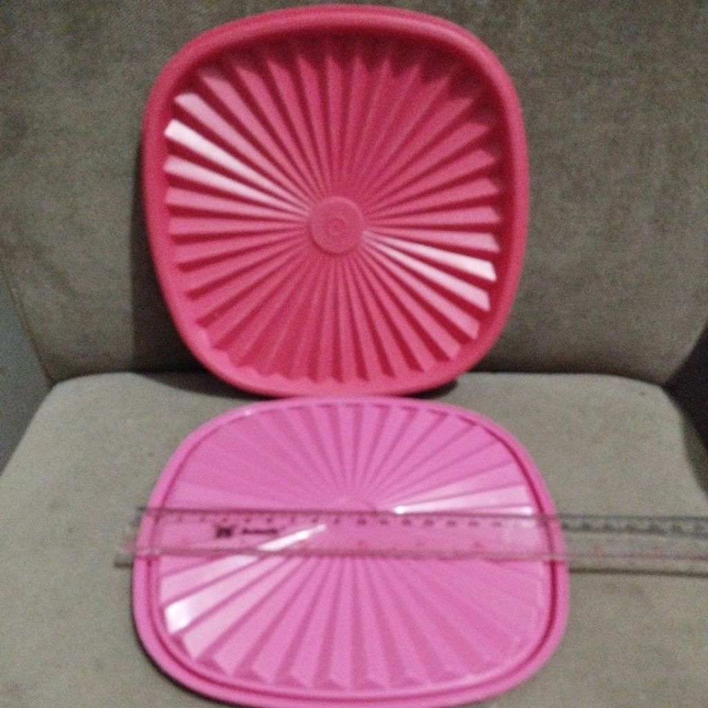 tutup bakul nasi kotak tupperware PL second aman diameter 19cm