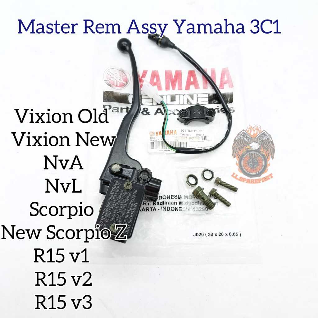 Master Rem Depan Yamaha 3C1 Vixion Old Vixion New NVA NVL R15 V1 V2 V3 Scorpio Master Rem Komplit Se