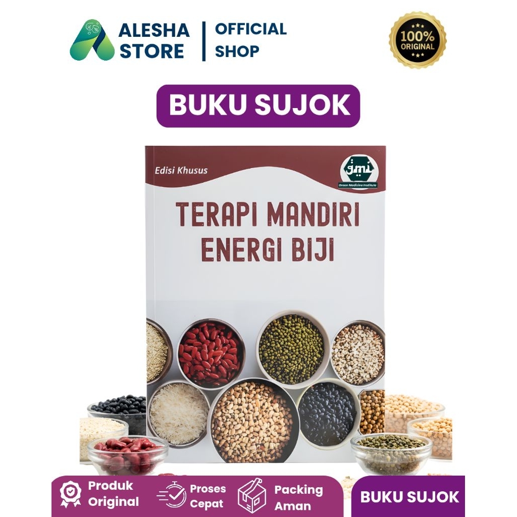Buku Sujok Terapi Mandiri Energi Biji + ( Hadiah Gratis Wedang Jahe Sachet ) | Buku Sujok Original G