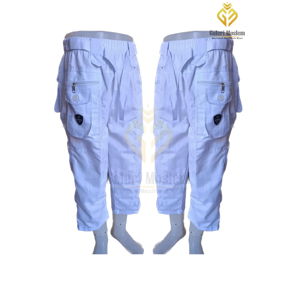 Celana Sirwal Pria Pangsi Putih Umroh / Celana Panjang Putih Polos Haji Dan Umroh / Sirwal Putih Pri