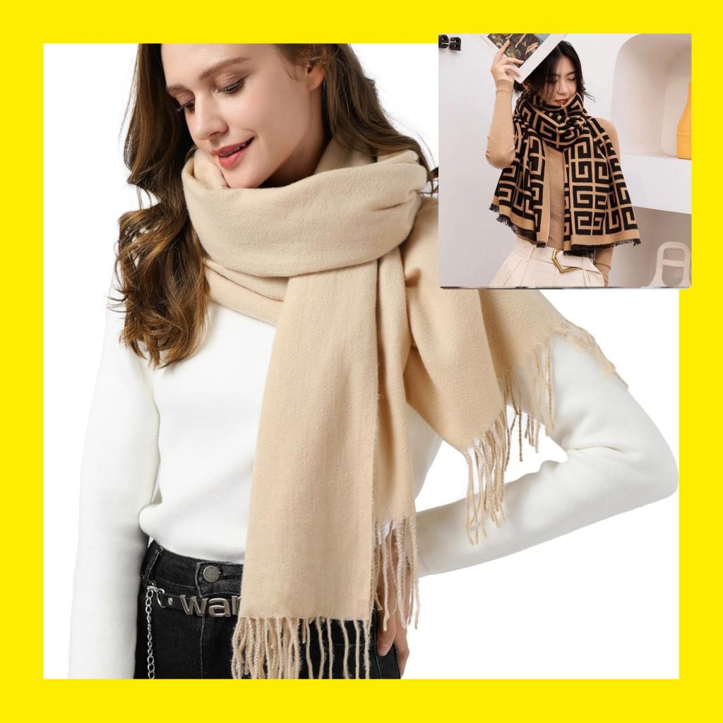 Syal Scarf Winter Givsi Cashmere Pashmina