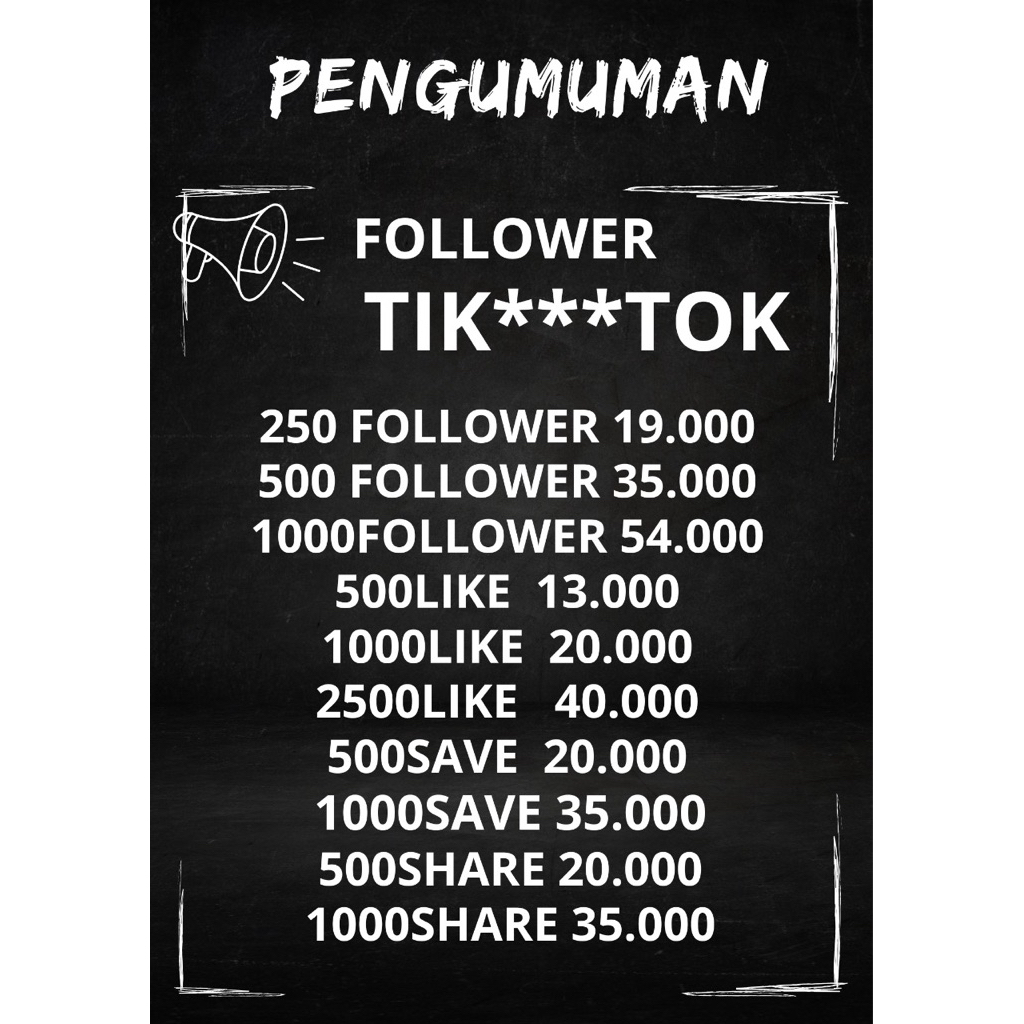 FOLLOWER TIK**TOK BERGARANSI