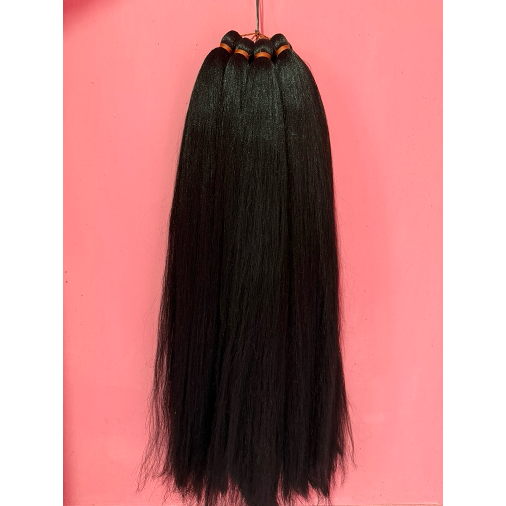 REHANA HAIR Rambut Cemara Hitam Rambut Cemara Warna Hitam Rambut Sambung Rambut Cemara Tanpa Tulang 