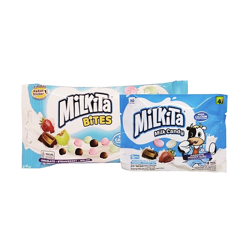 Milkita - MILK CANDY dan BITES - Permen Susu - Kemasan SACHET