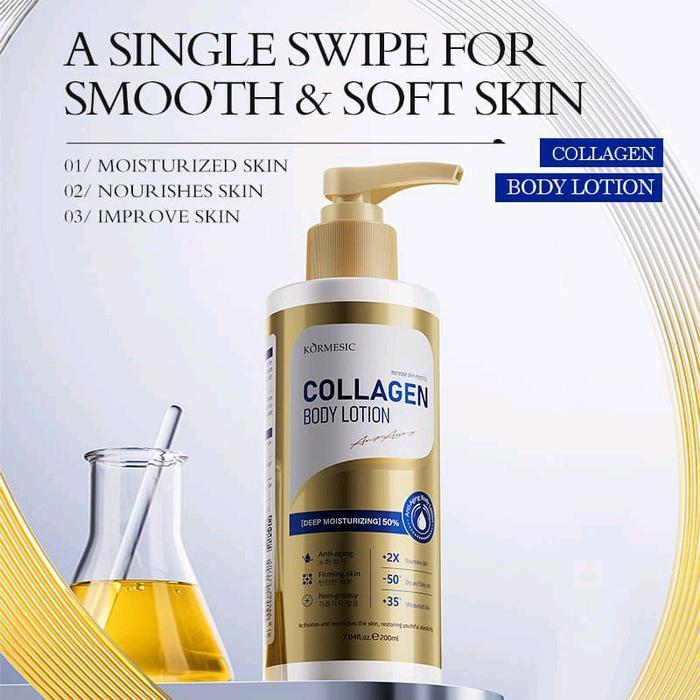 KORMESIC COLLAGEN Whitening Body Lotion Pemutih Badan Permanen Bpom Whitening | Body Skin Care Pelem