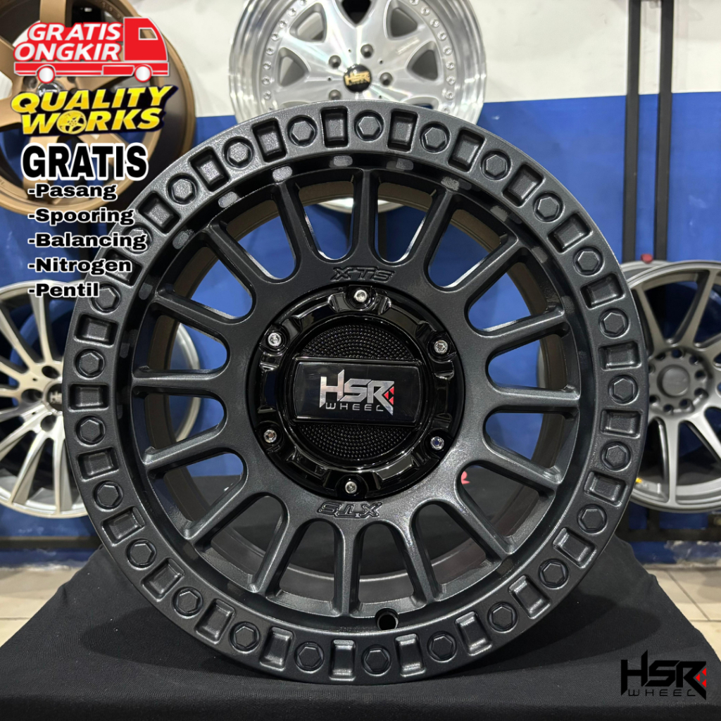 Velg Ring 14 Mobil Pickup Grandmax Carry R14 Lebar 7 Velg Racing HSR XTS05
