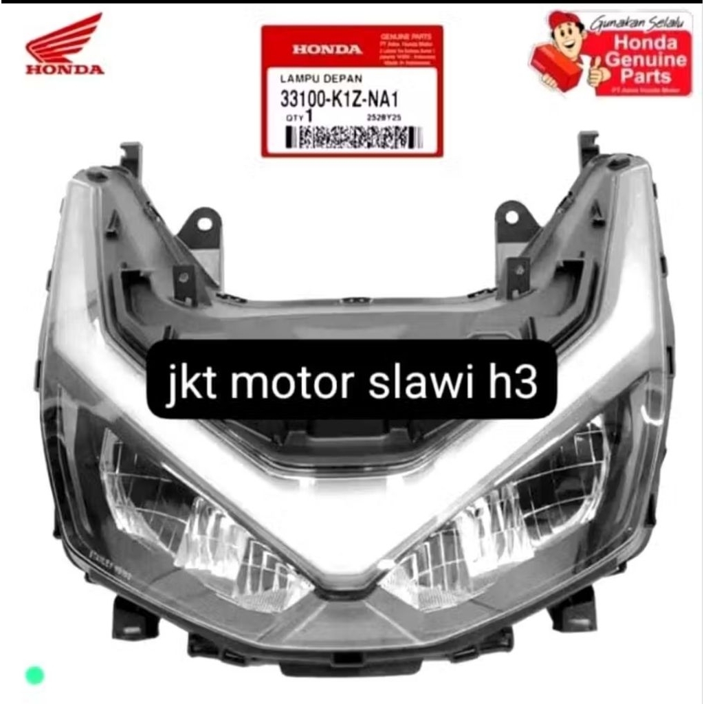 33100-K1Z-NA1 Reflektor lampu depan PCX 160 2024-2025 ori ahm