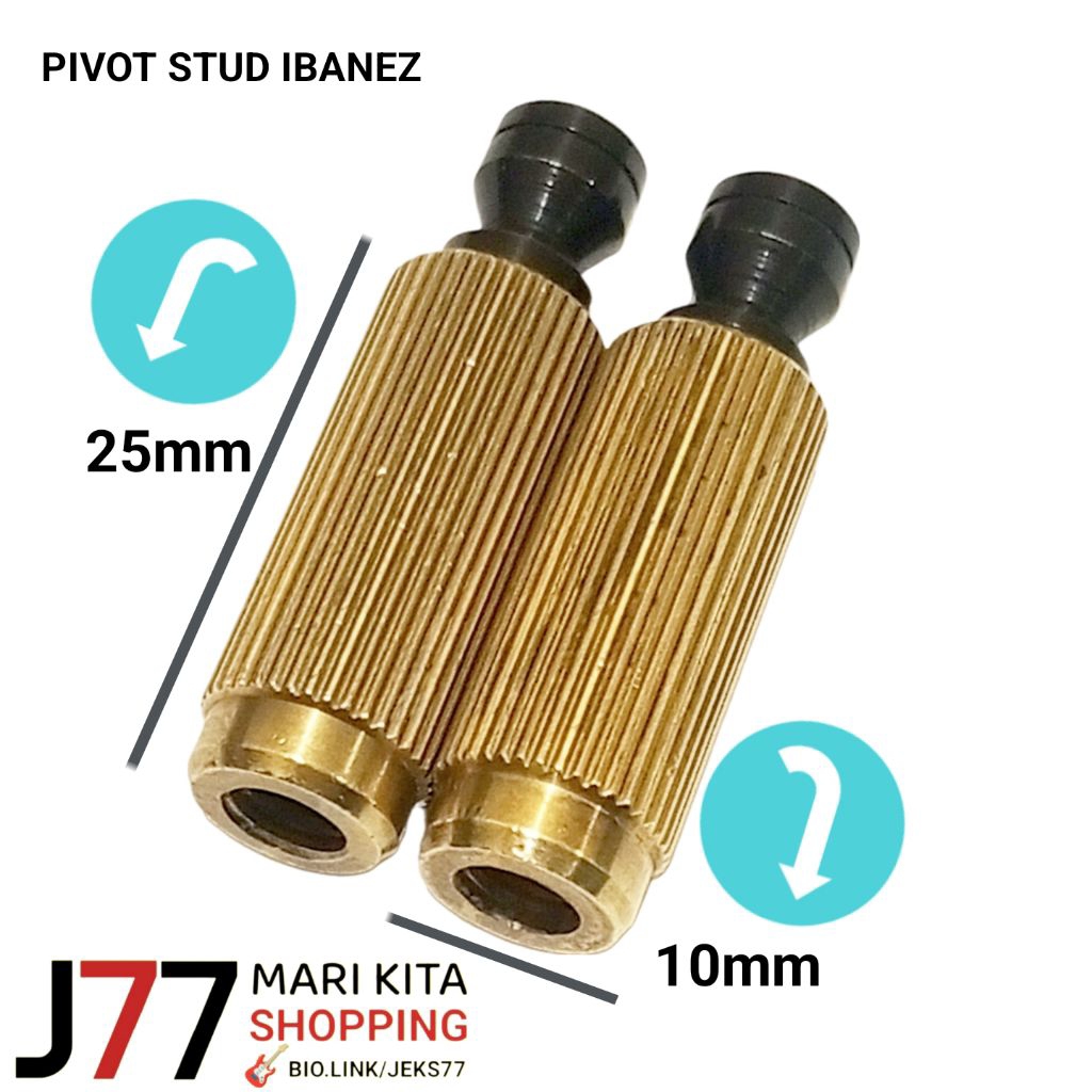 Pivot Stud Original Ibanez Gitar Tremolo Updown Black Brass