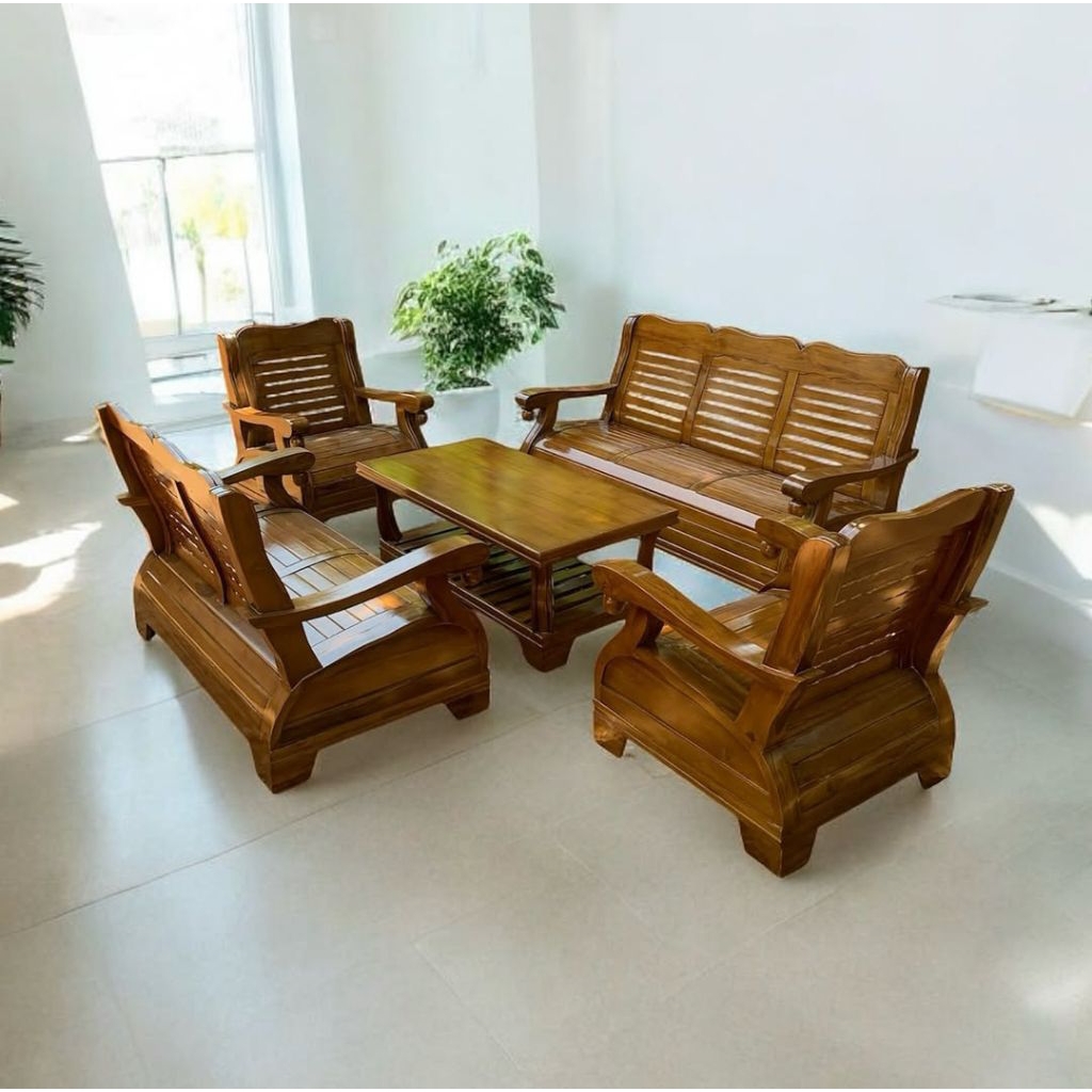 kursi tamu gajah kayu jati jumbo, kursi tamu kayu jati