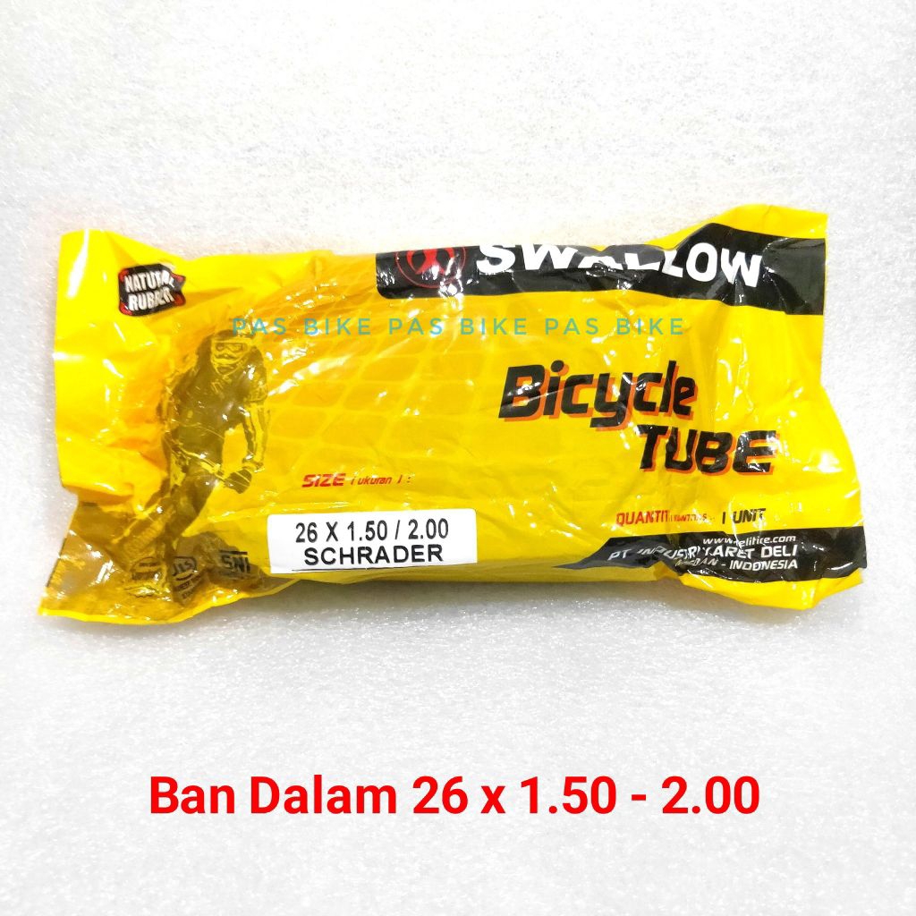 Ban Dalam 26x1.50 - 26x1.75 - 26x1.95 Pentil Besar Swalow