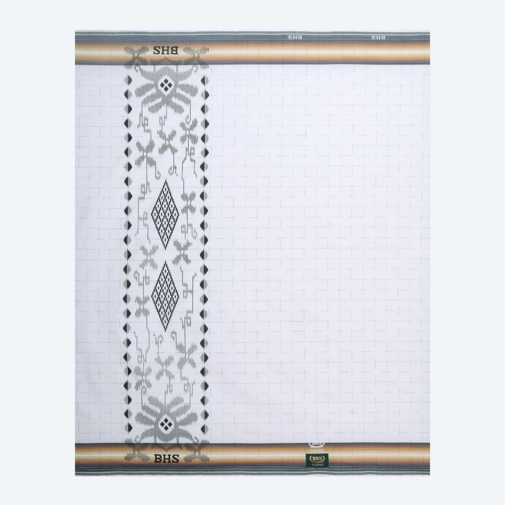 Sarung BHS Cosmo Gold Motif K26 PRC Putih Kuning
