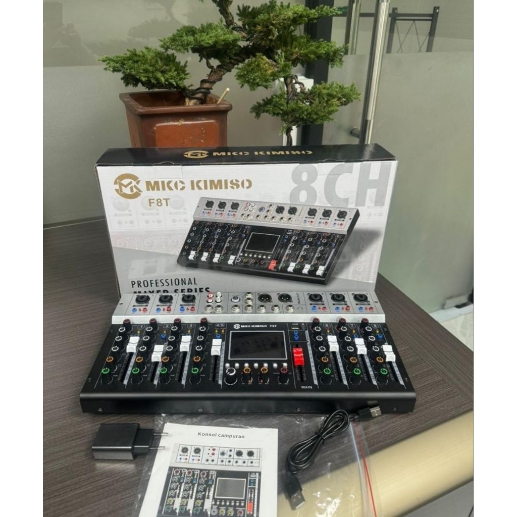 Mixer audio professional 8 channel F8T bluetooth
