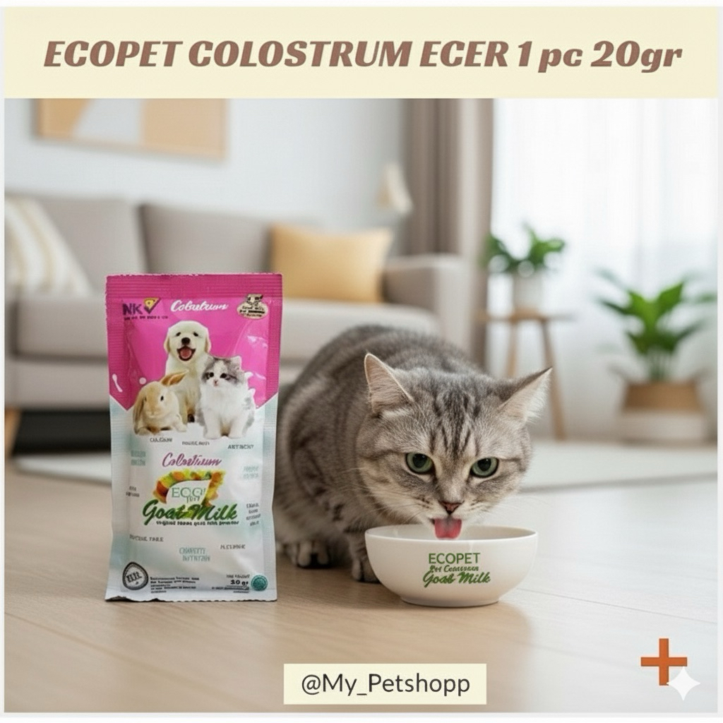 (ECER 1 SACHET 20gr) Ecopet colostrum - Susu kucing colostrum - colostrum ecer