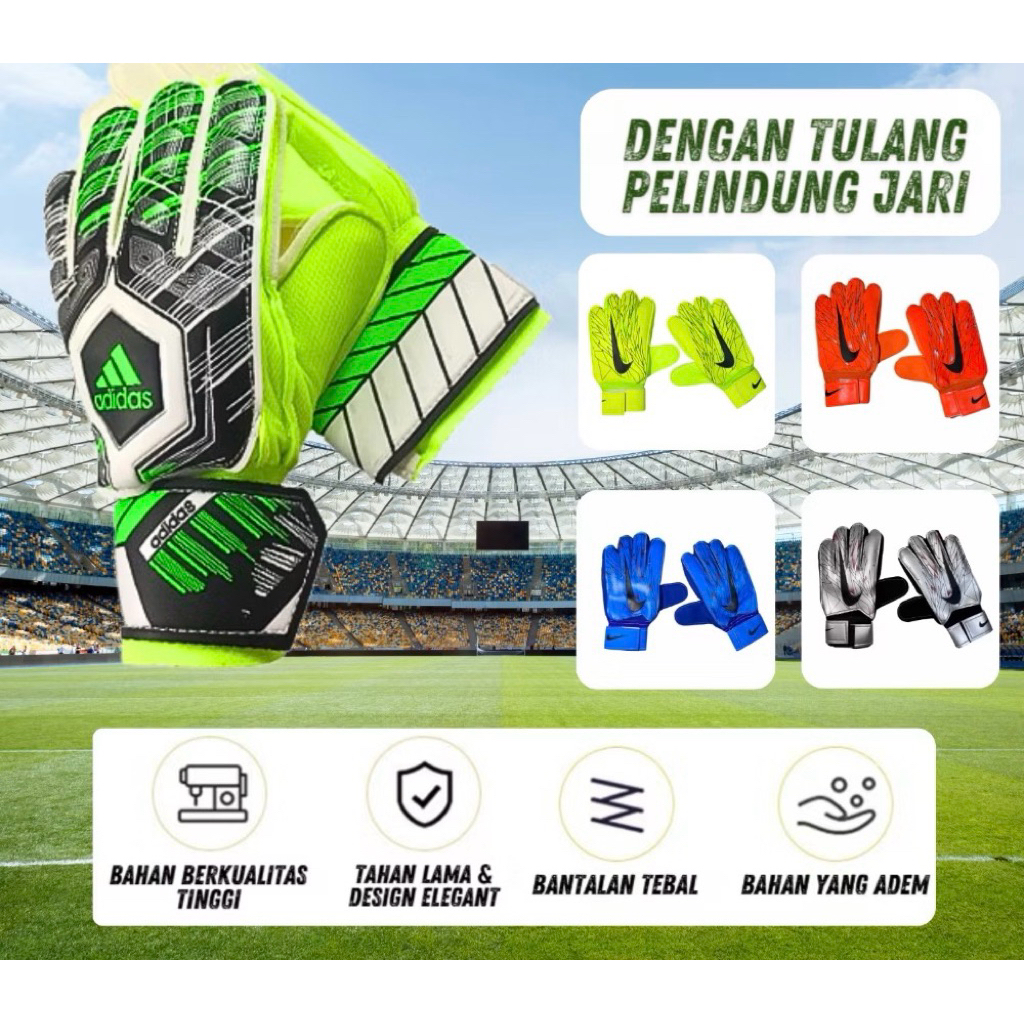sarung tangan kiper keeper glove kiper import