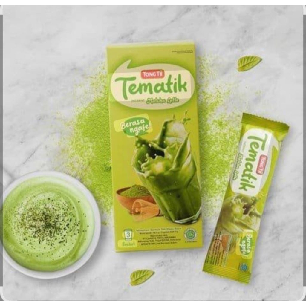 tong tji tematik matcha latte