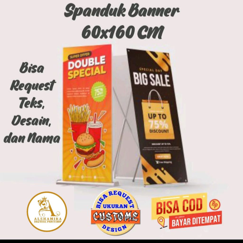 spanduk banner 50x100 spanduk daftar menu custom desain