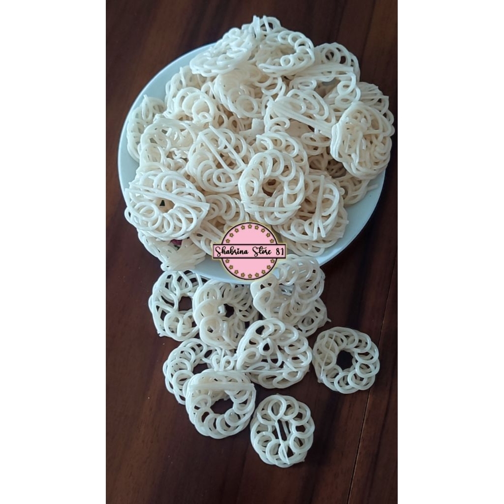 Krupuk Mie Bawang Mentah Siap Goreng