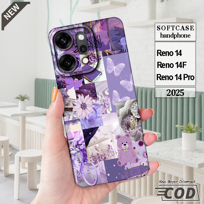 Case OPPO RENO 14  _OPPO RENO 14F  _OPPO RENO 14 PRO  _Casing silikon hitam bening Elastis keren