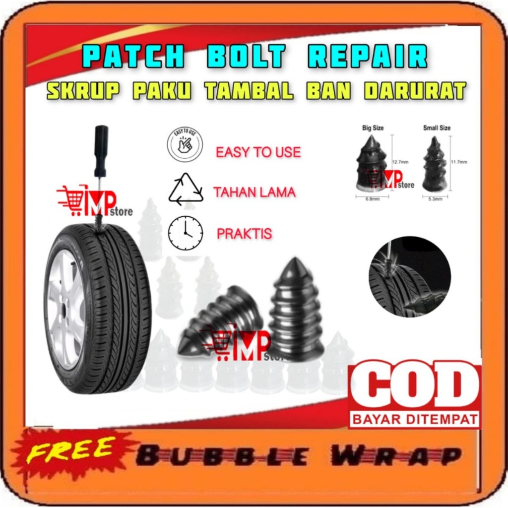 Skrup Tambal Ban Tubeless Tubles Beli Lebih dari 50 Dapat Bonus Obeng Kecil