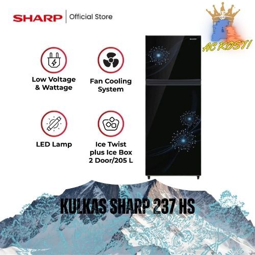 Sharp Kulkas 2 Pintu SJ-237MG