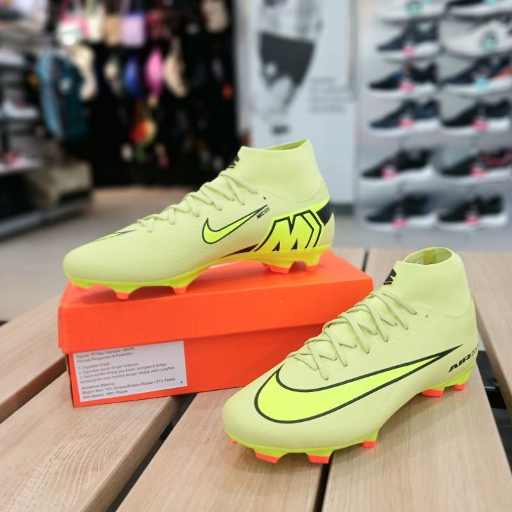 Sepatu Bola - NIKE Mercurial Superfly 10 Academy FG/MG - Limelight/Hyper  [FQ1456-300] - Original