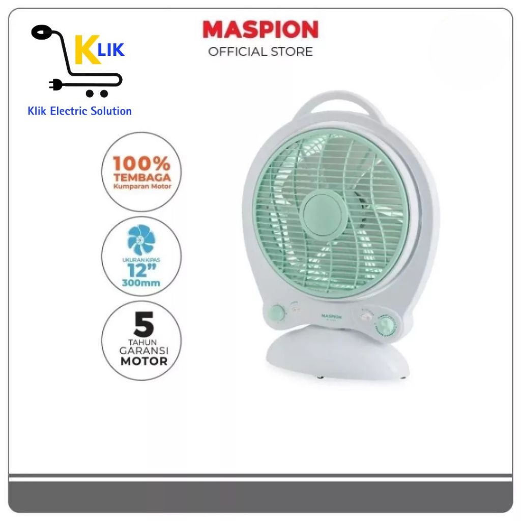 K.E.S - Maspion Kipas Angin Kotak Box Fan 12 Inch JF-2110 T