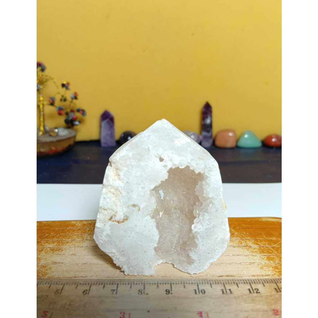 Natural Clear Quartz Agate Geode Point (5)