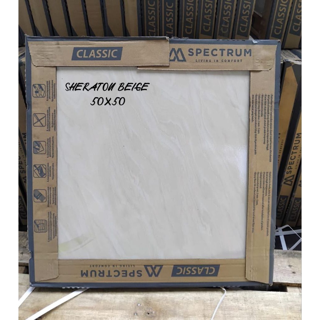 keramik mulia spectrum 50x50 Sheraton beige grade c