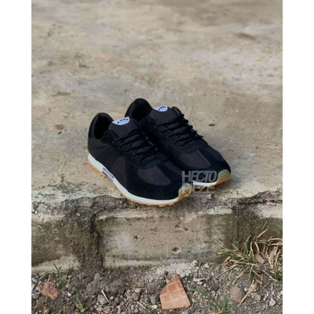 Rafheoo Footwear - German Army Runner Black | Sepatu Sneakers