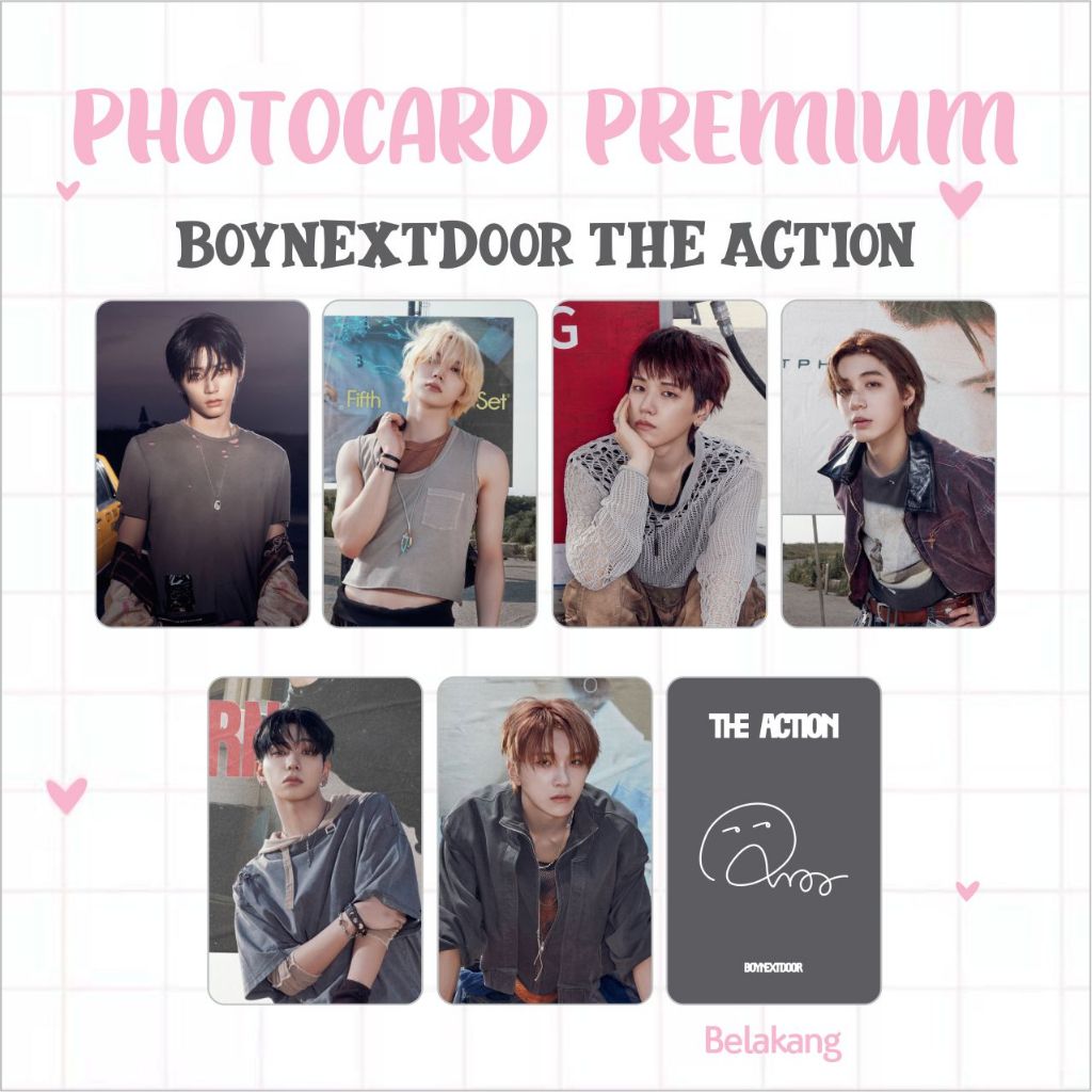 PHOTOCARD PC PREMIUM BOYNEXTDOOR WHO & HOW THE ACTION boy next door
