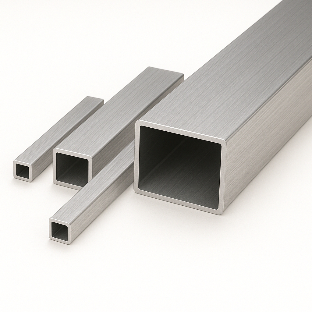 Aluminium Hollow Persegi Panjang 25x10mm, 30x20mm, 40x20mm, 50x25mm, 60x20mm, 60x25mm, 70x30mm, 80x2