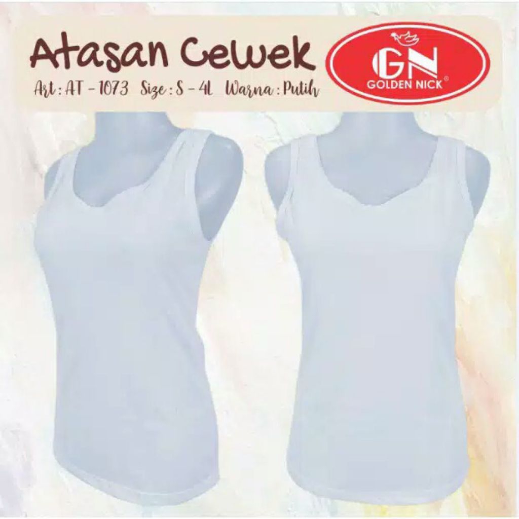 Kaos Dalam Wanita Golden Nick AT 1073 / Singlet Perempuan Jumbo S - XXXL